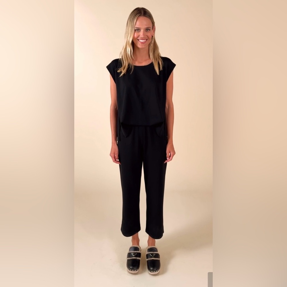 CAbi Black Easygoing Jumpsuit. Style 1209. Medium but runs large.